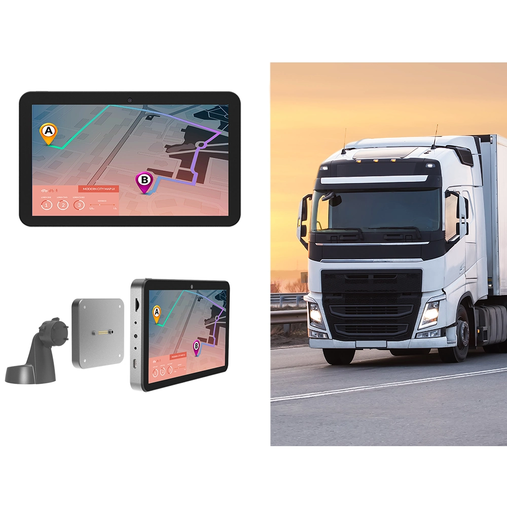 Vehicle Tracking Tablet Car GPS Navigation Built-in Dash Cam 46dB Taxi Meters 7 Android Tablet Navigation